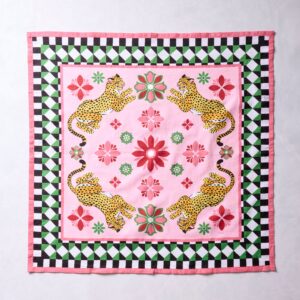 Bagheera Kaleidoscope - Printed Bandana Scarf - Blush