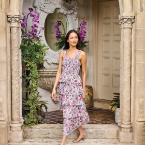 Flora Flamingo - Lana Dress - Pink Posey
