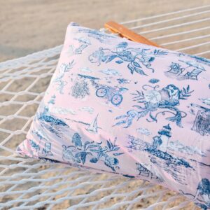 Mermaid Toile - Pillowcase Set of 2 - Blush