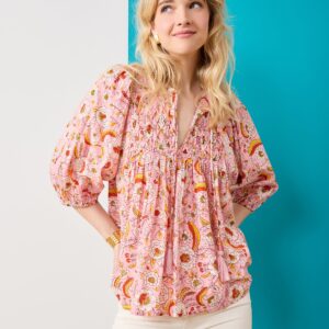 India Bloom  - Artifact Blouse - Soft Rose