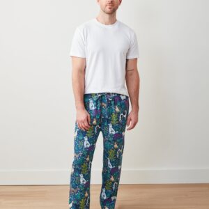 Must Love Dogs - Men's Lightweight Flannel PJ Pants - Indigo