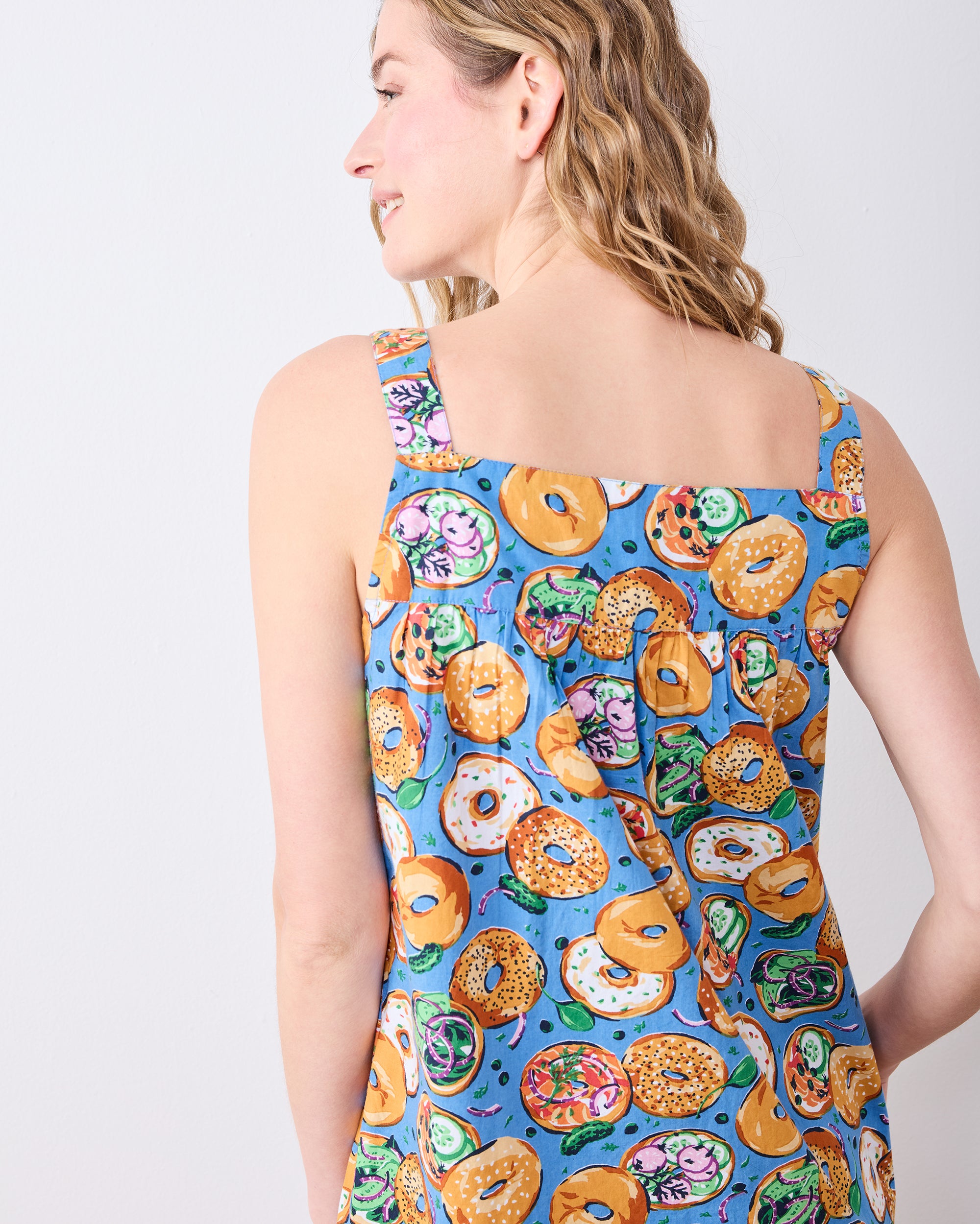 Bagels & Schmear - Back To Bed Nightgown - Brunch Blues - Image 6