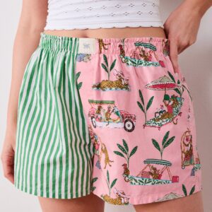Cabana Cats - Boyfriend Boxer - Peach Daiquiri