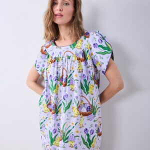 Egg Hunt - Retro Dreams Nightgown - Dusty Lilac