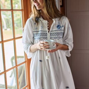High Tea Toile - Dreamscape Nightgown - Notting Hill Blue