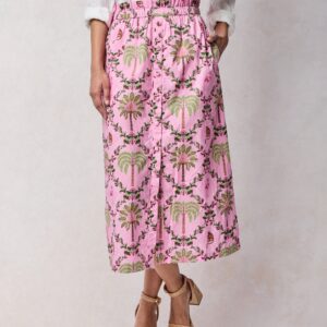Island Muse - Escape Skirt - Pink Flamingo