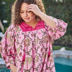 Island Muse - Flower Charmer Midi - Pink Flamingo