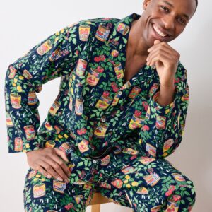 Kitchen Garden - Men’s Long PJ Set - Navy