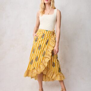 Paisley Petals - Cecily Skirt - Chamomile Glow