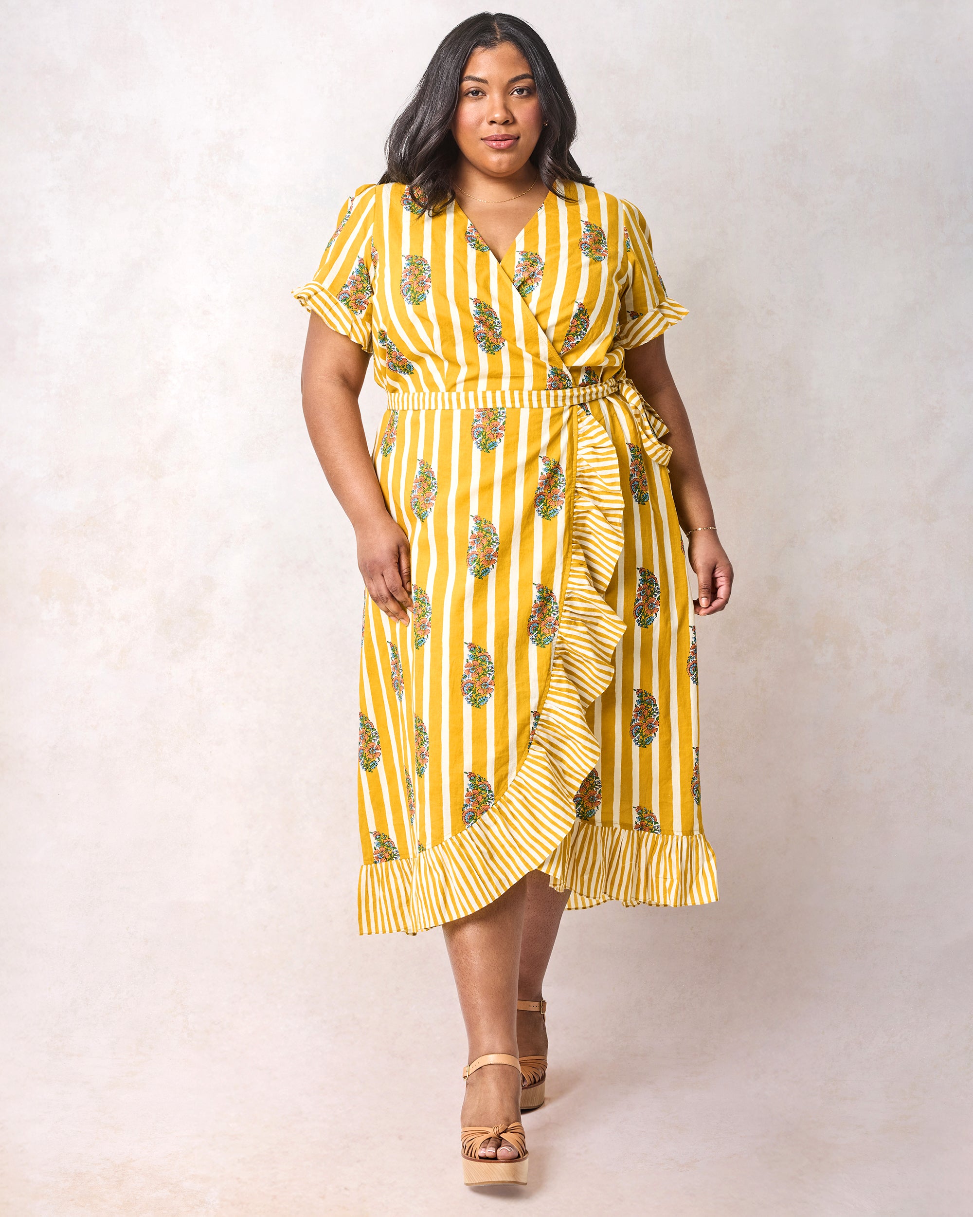 Paisley Petals - Morgan Dress - Chamomile Glow - Image 2