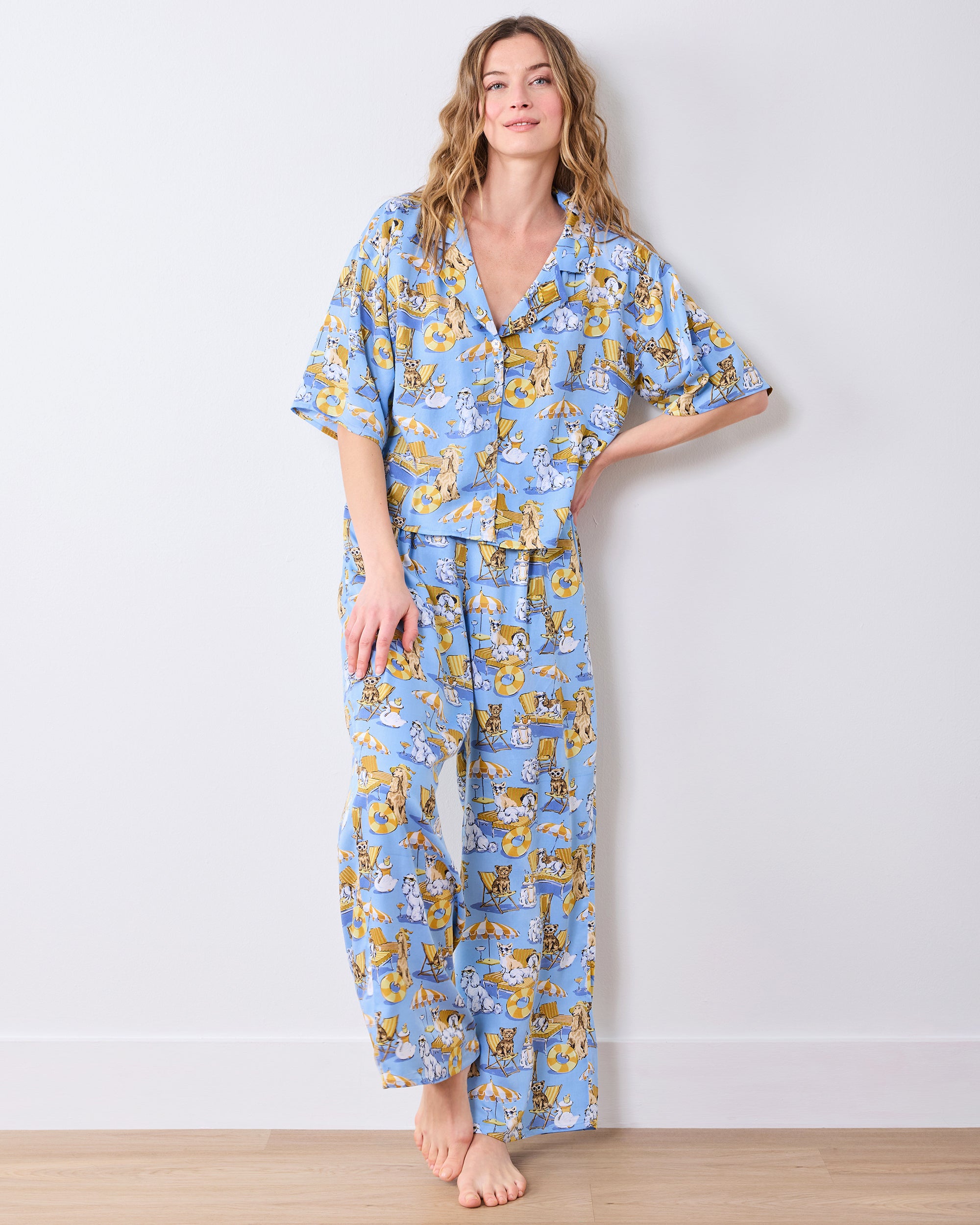 Palm Royale Pooches - Eco Satin Wildest Dreams Set - Cerulean Splash - Image 2