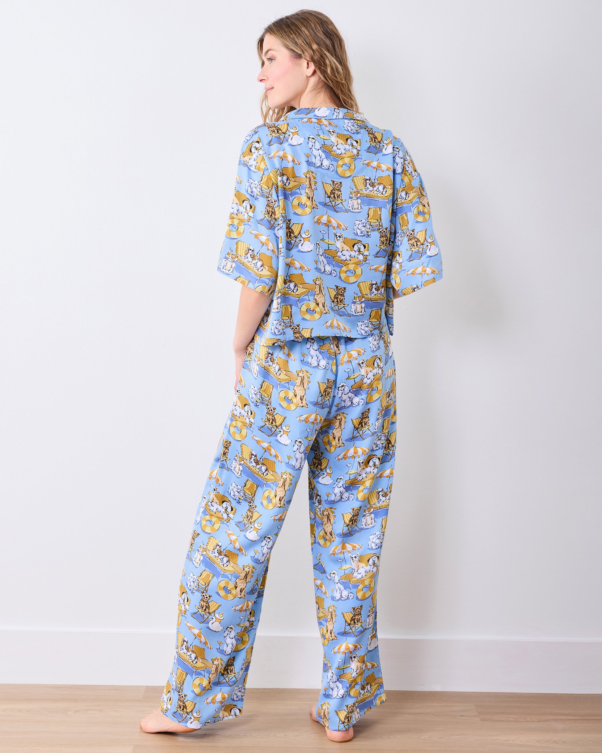 Palm Royale Pooches - Eco Satin Wildest Dreams Set - Cerulean Splash - Image 4