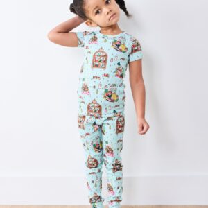 Reading Nook - Kids Short Sleeve PJ Set - Blue Burrow