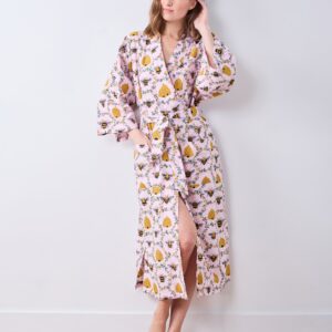 Sweet Bee - Long Robe - Pink Petal
