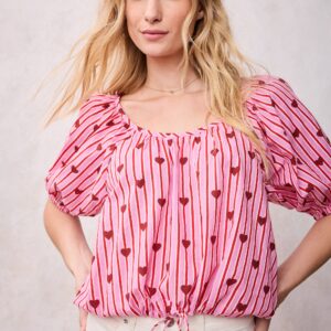 Sweethearts - Piper Blouse - Blushing Valentine