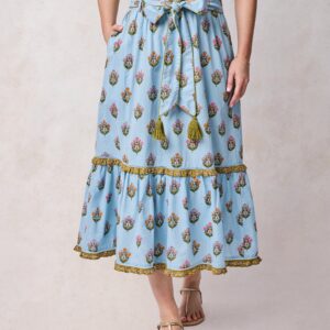 Wildflower Walks - Emmie Skirt - Soft Blue