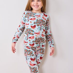 Hen House - Kids PJ Set - Soft Blue