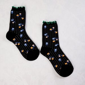 Black - Dottie Floral Crew - Hansel from Basel