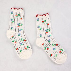 White - Dottie Floral Crew - Hansel from Basel