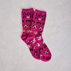 Fuchsia - Dog Mom Bamboo Crew - Infinity Classics