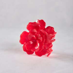 Red - Handmade Origami Gardenia Flower Claw Hair Clip - Solar Eclipse