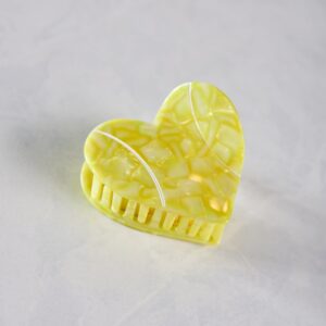 Yellow - Hand Painted Tennis Lover Claw Hair Clip - Solar Eclipse