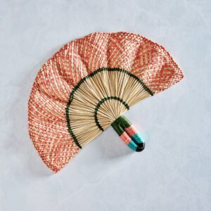 Light Pink Combo - Toquilla Frilly Hand Fan - Coro Cora