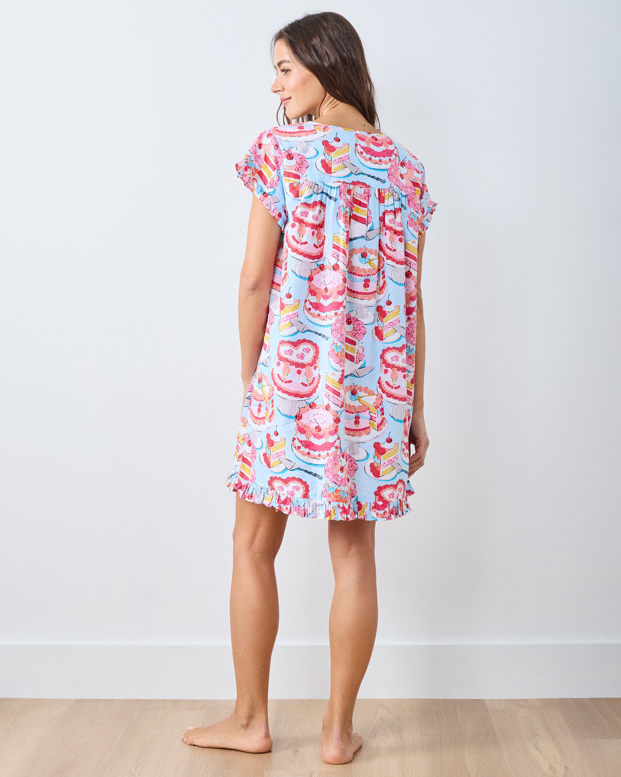 Vintage Cakes - Pintuck Nightgown - Blue Buttercream - Image 5