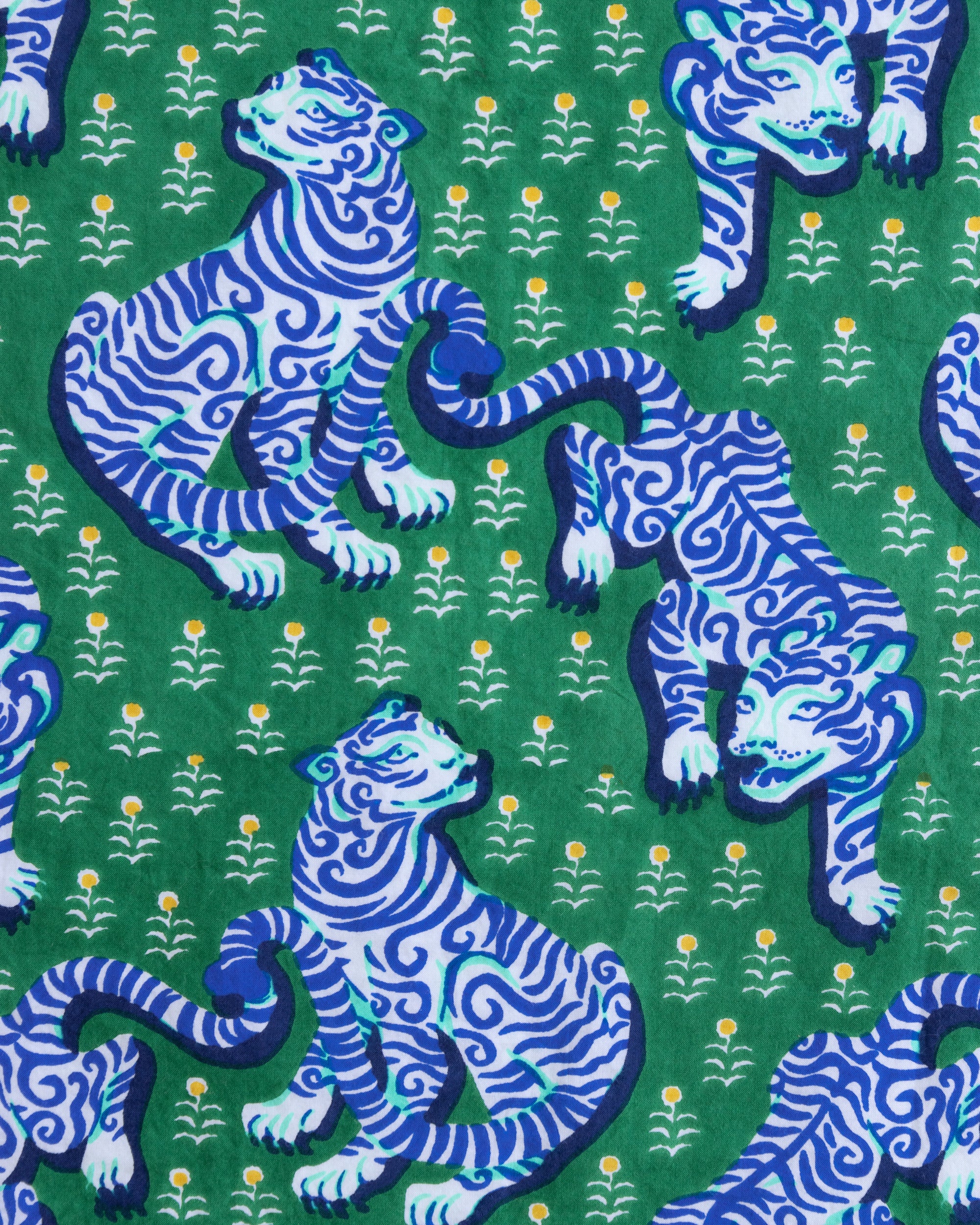 Tiger Queen - Men’s Long PJ Set - Jade - Image 7